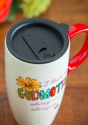 Miniatura 6 de Cypress Home Taza de viaje de café de cerámica con caja de regalo, 17 onzas