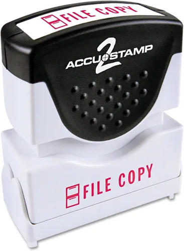 Miniatura 6 de ACCUSTAMP 2 035578 Sello de obturador preentintado, rojo, pagado, 1 5/8 x 1/2