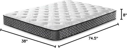 Miniatura 2 de Ashley Furniture Bonnell - Colchón híbrido individual de 8 pulgadas, color blanco