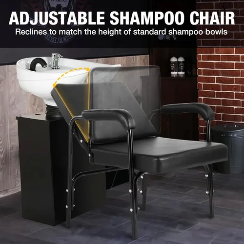 Miniatura 5 de Sillas de champú reclinables para peluquería, silla de peluquero, silla de estilista reclinable, silla de salón reclinable, equipo de belleza de spa