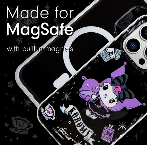Miniatura 3 de Sonix x Sanrio - Funda para iPhone 15 Pro, compatible con MagSafe, probada en caídas de 10 pies, adivinador Kuromi