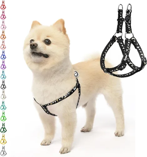 Miniatura 37 de PUPTECK arnés para perro para no jalar, reflejante, ajustable, básico, de nailon, chaleco para cachorro, para caminar al aire libre con etiqueta