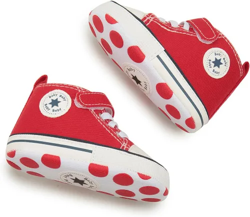 Miniatura 65 de KIDSUN zapatos deportivos altos hasta el tobillo para bebés, niños y niñas con suela antideslizante, suaves, para recién nacidos, zapatos