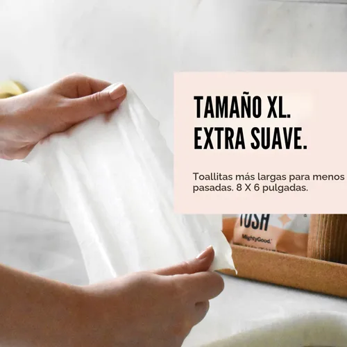 Miniatura 4 de Wipe That Tush On-The-Go Toallitas desechables – 1 paquete de 30 toallitas de viaje envueltas individualmente – Sin fragancia e hipoalergénicas