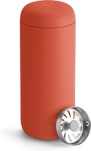 Miniatura 24 de Fellow Carter Move - Taza de viaje de 16 onzas, taza de café de viaje de acero inoxidable con aislamiento al vacío, vaso de café con interior de Rojo