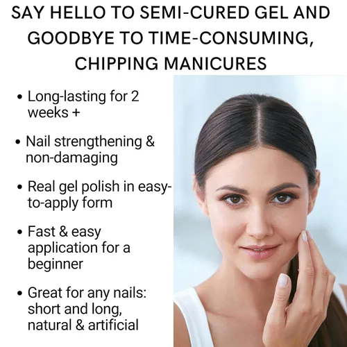 Miniatura 8 de Tiras de uñas de gel semicuradas para pedicura, envolturas, pegatinas UV