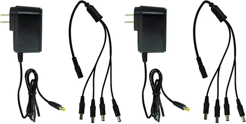 Miniatura 2 de Adaptador de cámara Night Owl Security SPF-CAMP-2A con divisor de alimentación de 4 vías, negro