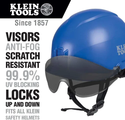 Miniatura 6 de Klein Tools Casco de seguridad 60149, ventilado, correa de barbilla, probado según las normas de seguridad industriales resistentes del casco duro