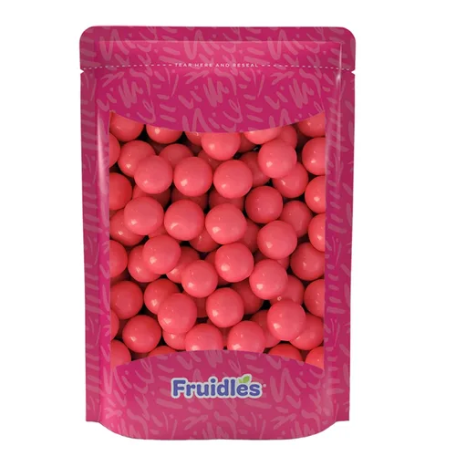 Miniatura 4 de Fruidles Bolas de goma de mascar rosas originales con sabor a frutas, golosinas de bufé de dulces, recambios de tamaño de máquina, certificado