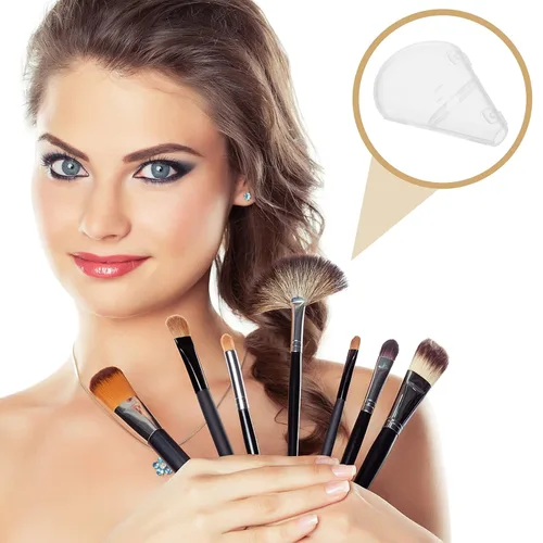 Miniatura 4 de OSALADI 10 brochas de maquillaje de PVC, protector de brochas de maquillaje, protector de brochas de cosméticos (no incluye los cepillos)