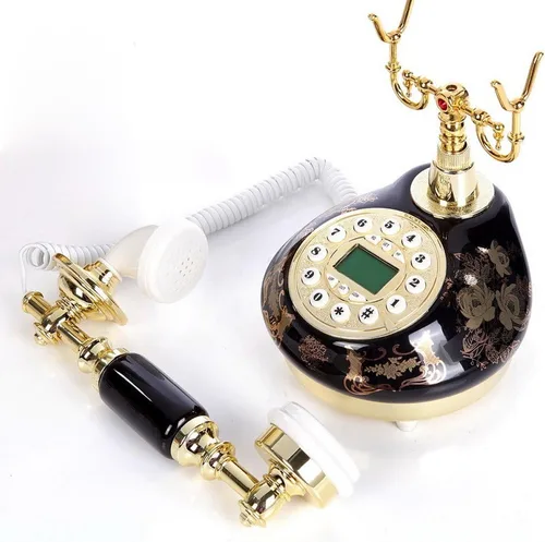 Miniatura 5 de Teléfono Fijo Antiguo con Cable de Estilo Vintage 1960, Sistema de Teléfono Vintage con Cable para Casa y Oficina, Conjunto de Teléfono Retro