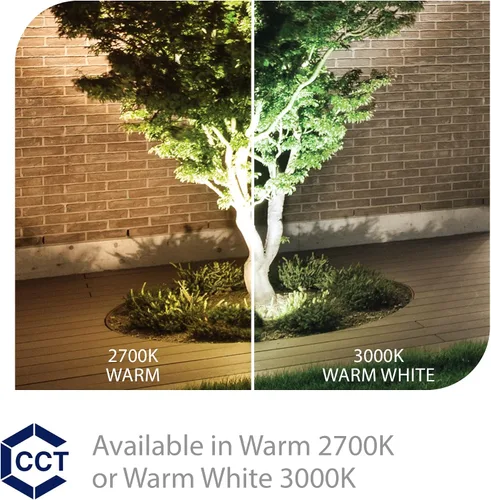 Miniatura 5 de Iluminación de paisaje WAC, luz enterrada de 3 pulgadas LED de 12 V con ángulo de haz ajustable y control de brillo integral 3000 K en bronce