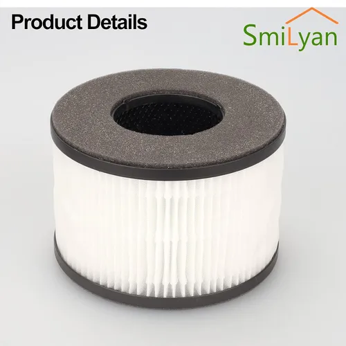Miniatura 6 de Smilyan BS-03 - Filtro de repuesto HEPA para purificador de aire HEPA PARTU y Slevoo BS03, sistema de filtración 3 en 1, paquete de 2