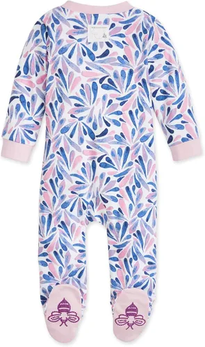 Miniatura 2 de Burts Bees Baby - Pijama de una pieza de 100 algodón orgánico con cremallera frontal mameluco de bebé para dormir