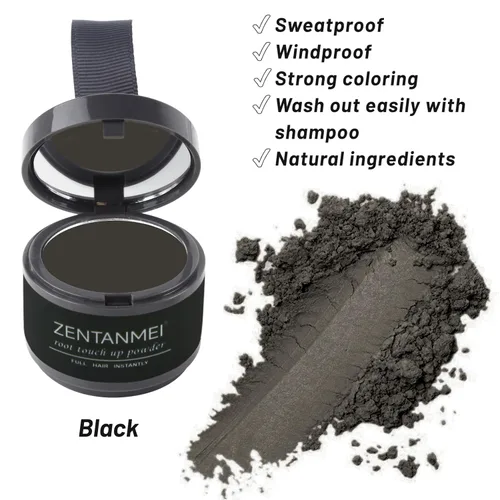 Miniatura 5 de Polvo de retoque de raíz para mujeres y hombres, cobertura de cabello gris, polvo de sombra de línea capilar resistente al sudor y al viento