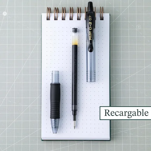 Miniatura 3 de Pilot G2 - Bolígrafos de gel de alta calidad de 0.7, punta fina para escritura suave, color negro, paquete de 12
