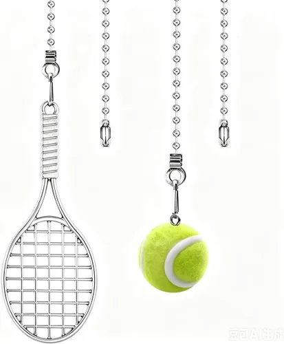 Miniatura 6 de Baseball Ceiling Fan Pull Chain Decorative Extension Light Pull Chain Set,Sport Theme Fan String Charm Decorative Extension,Fan Light Chains