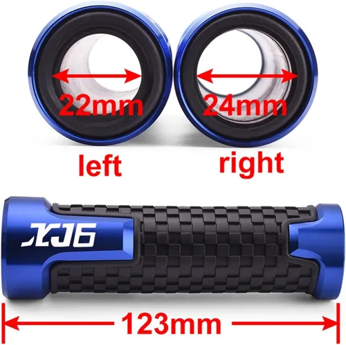 Miniatura 2 de Motorcycle Handlebar for Yamaha XJ6 XJ 6 Diversion 2009-2021 2010 2011 2012 2013 Universal 7/8" 22/24 MM CNC Motorcycle Handlebar Grip Handle Bar Red