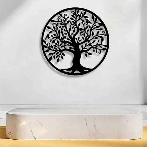 Miniatura 2 de UGJSH Arte de pared de árbol genealógico, arte de pared de metal, decoración de pared de metal, decoración de pared de metal, decoración del hogar