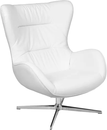 Miniatura 13 de Flash Furniture Egg Series Grey LeatherSoft Silla de recepción lateral Gris Leathersoft