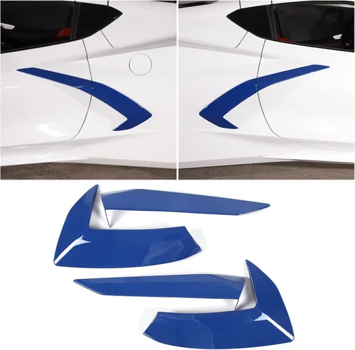 Miniatura 13 de Sekhyna Marco de ajuste de salida de aire para guardabarros lateral de carrocería de automóvil compatible con Chevrolet Corvette C8 Stingray