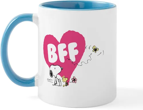 Miniatura 40 de CafePress Snoopy On Heart Mugs 11 oz (325 ml) Ceramic Coffee Mug