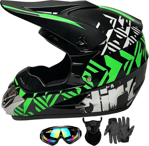 Cascos de Dirt Bike para Jóvenes de Moda para Niños, Motocross, Motocicleta, BMX, ATV, Todoterreno, Cuatro Ruedas, Cascos Integrales para Bicicleta