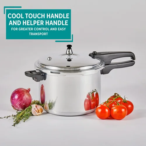 Miniatura 5 de Mirro 92180A Olla a Presión de Aluminio Pulido de 10-PSI, 8 Cuartos, Plateado