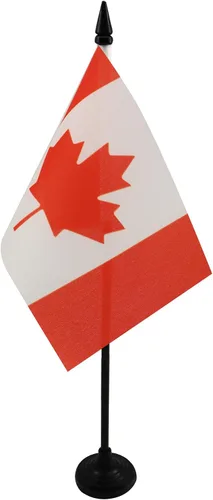 Miniatura 99 de Bandera de mesa de Anguila de 4 x 6 pulgadas, bandera de escritorio británica de Anguila, 5.9 x 3.9 in, palo y base de plástico negro AZ FLAG
