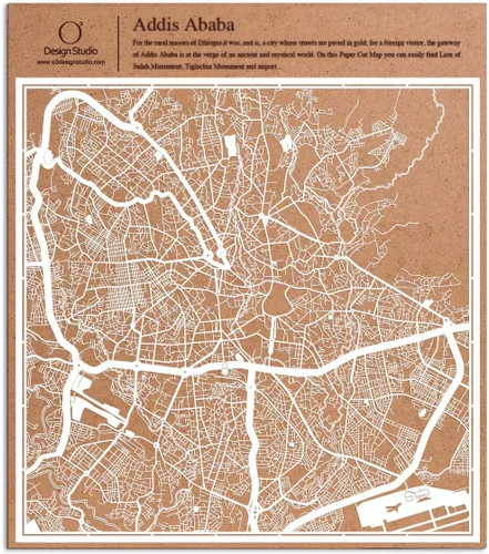 Miniatura 86 de O3 Design Studio Aberdeen - Mapa de papel cortado en papel blanco de 12 x 12 pulgadas