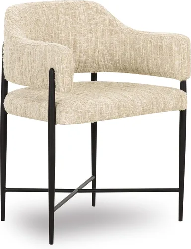 Miniatura 8 de Tov Furniture Sezanne Silla de comedor (crema, cuero vegano)