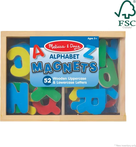 Miniatura 4 de Imanes de madera del alfabeto Melissa & Doug, Letras, Multicolor/Ninguno