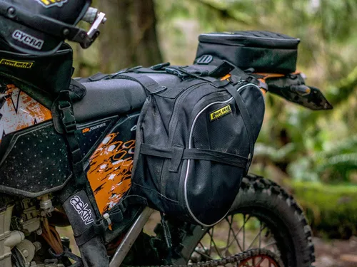 Miniatura 4 de Nelson-Rigg Alforjas deportivas dobles negras para enduro, se adapta a la mayoría de modelos Dual Sport/Enduro KTM Honda, Yamaha y Suzuki