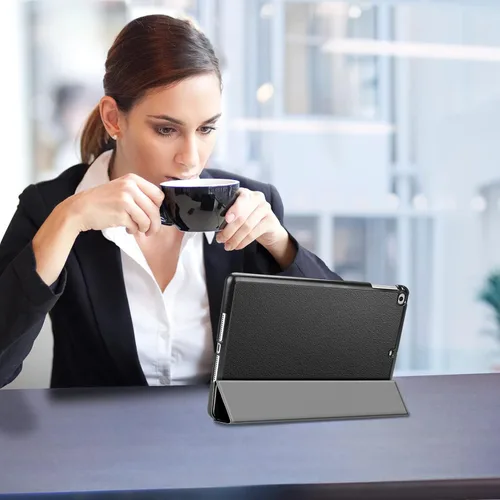 Miniatura 7 de Fintie Funda Smarshell delgada para iPad Air 2., Negro