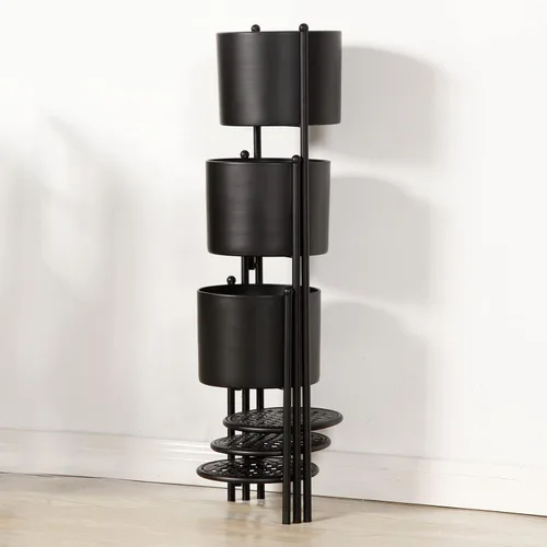 Miniatura 6 de Soporte para Plantas de Esquina Interior de Metal, 6 Niveles para 6 Macetas, Soportes para Macetas de Flores de Exterior, Estantes Portamacetas