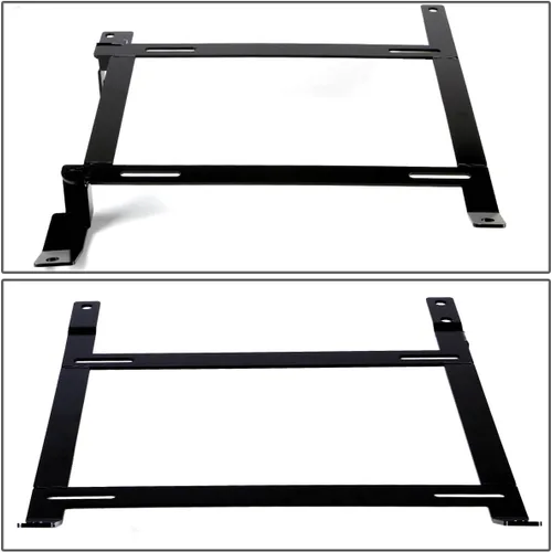 Miniatura 3 de DNA Motoring SBK-LM-350Z Par de soportes de asiento de acero tensil de montaje bajo compatibles con 350Z 03-09, negro