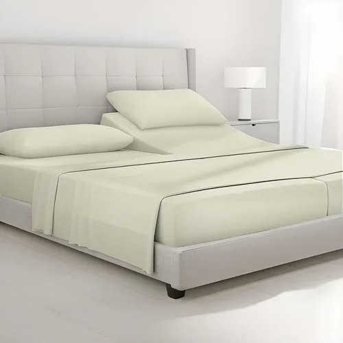 Miniatura 14 de SlumberWell Giza Sheets Twin - Sábanas de 100% algodón egipcio Giza - Juego de 4 piezas - Tamaño individual - Gris oscuro sólido