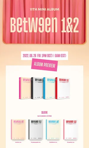 Miniatura 4 de TWICE - BETWEEN 1&2 11th Mini Album ( Random Version. )+1ea TWICE Store GIft Card K-POP SEALED Y