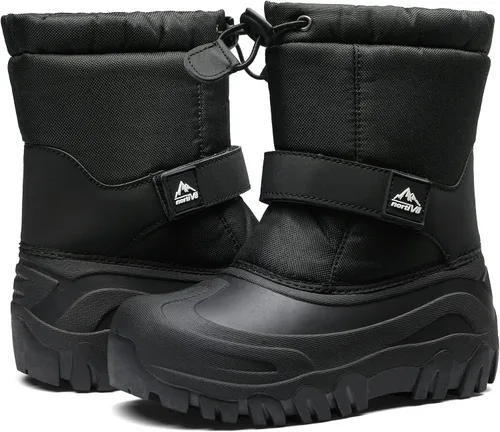 Miniatura 3 de NORTIV 8 Botas de nieve para niños y niñas, impermeables, para clima frío, botas clásicas para senderismo al aire libre (niños pequeñosniños grandes)