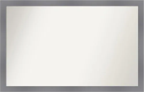 Miniatura 215 de Amanti Art Espejo personalizado, espejo de baño gris plomo a rayas, espejo de pared o espejo de tocador de baño sobre el fregadero