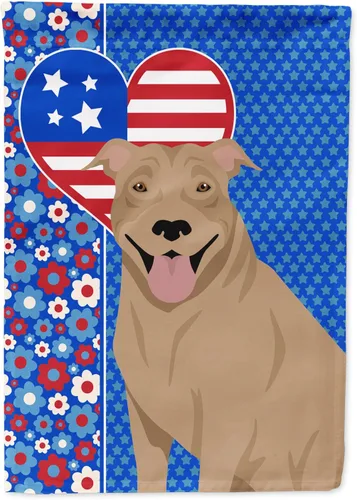Miniatura 301 de Caroline's Treasures WDK5119GF - Bandera de jardín americana de Airedale Terrier de Estados Unidos, color negro y tostado, bandera decorativa
