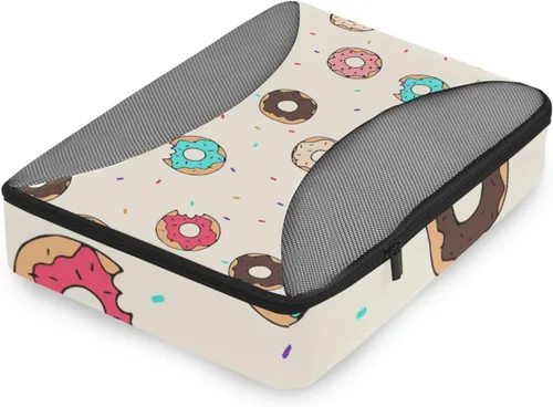 Miniatura 3 de Juego de 4 cubos de equipaje de viaje para hombres y mujeres, juego de organizadores de embalaje para hombres y mujeres