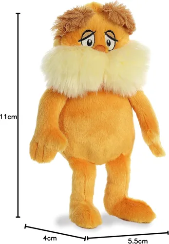 Miniatura 5 de Aurora® Dr. Seuss™ El Lorax Figura de Peluche Fantástica - Peluche Oficialmente Licenciado para Juego Imaginativo - Perfecto para Niños y Adultos