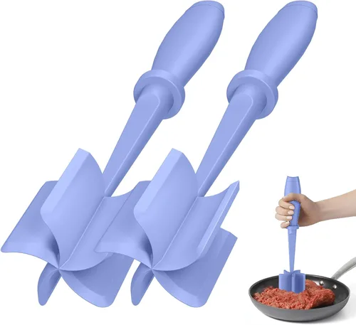 Miniatura 10 de 2 piezas de picadora de carne, molinillo de hamburguesa mejorado, picadora de carne premium resistente al calor para carne molida, herramienta
