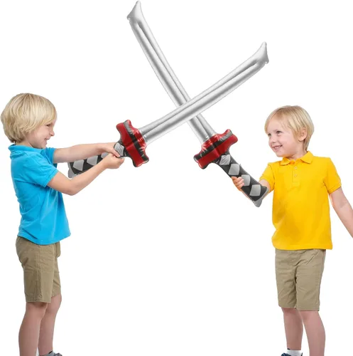 Miniatura 3 de Paquete de 20 Katanas inflables de 30 pulgadas, espada samurái, armas inflables para recuerdos de fiesta, cosplay, fiesta temática samurái Conjunto