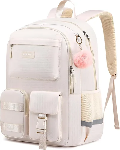 Linda mochila escolar para adolescentes y mujeres estudiantes – Mochila grande para laptop de 15.6 pulgadas – Mochila de viaje para escuela