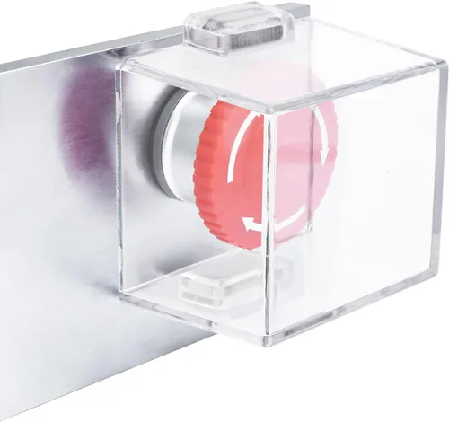 Miniatura 12 de 4 protectores de plástico transparente para interruptor de botón, a prueba de polvo, pomo de parada de emergencia para botón de encendido de 0.866