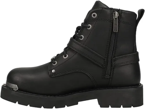 Miniatura 3 de Harley-Davidson Becky 5.5-Inch piel Negro motocicleta Botas de la mujer. d87048