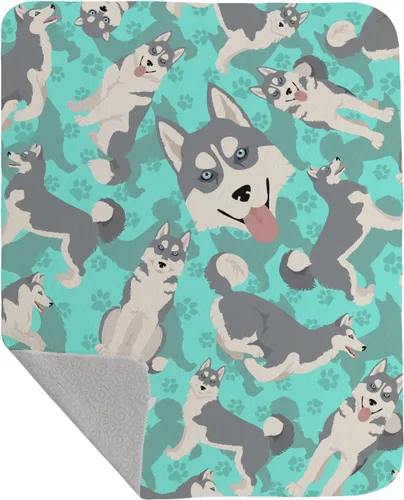 Miniatura 22 de Caroline's Treasures MLM1042LQB Airedale Terrier - Manta acolchada de 50 x 60 pulgadas, diseño de ilustraciones para cama, sofá, suave y ligera