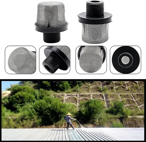 Miniatura 3 de 288716 Rosca de filtro de succión de entrada para pulverizador de pintura sin aire, pantalla de filtro de entrada de repuesto de 3/4 pulgadas